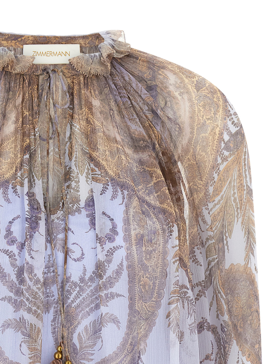 Zimmermann Hypnotic Billow Shirt and Blouse - Purple | 943b59fddf4e5eb1335f8eab30bcf9f38c187775