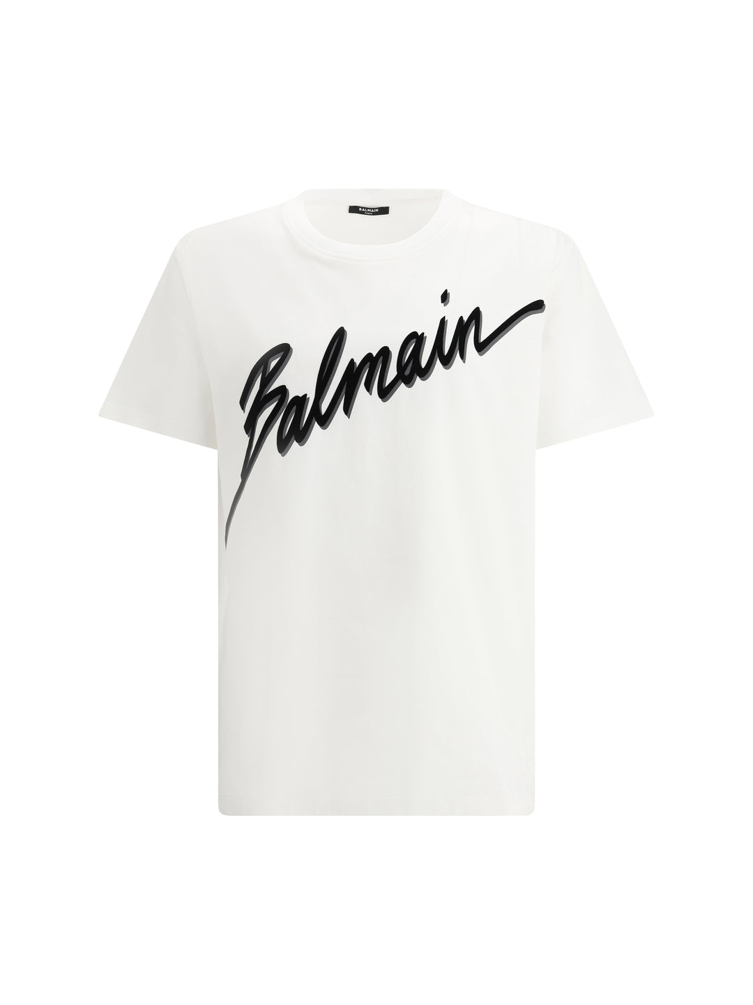 BALMAIN LETTER FLOCK T-SHIRT - REG FIT