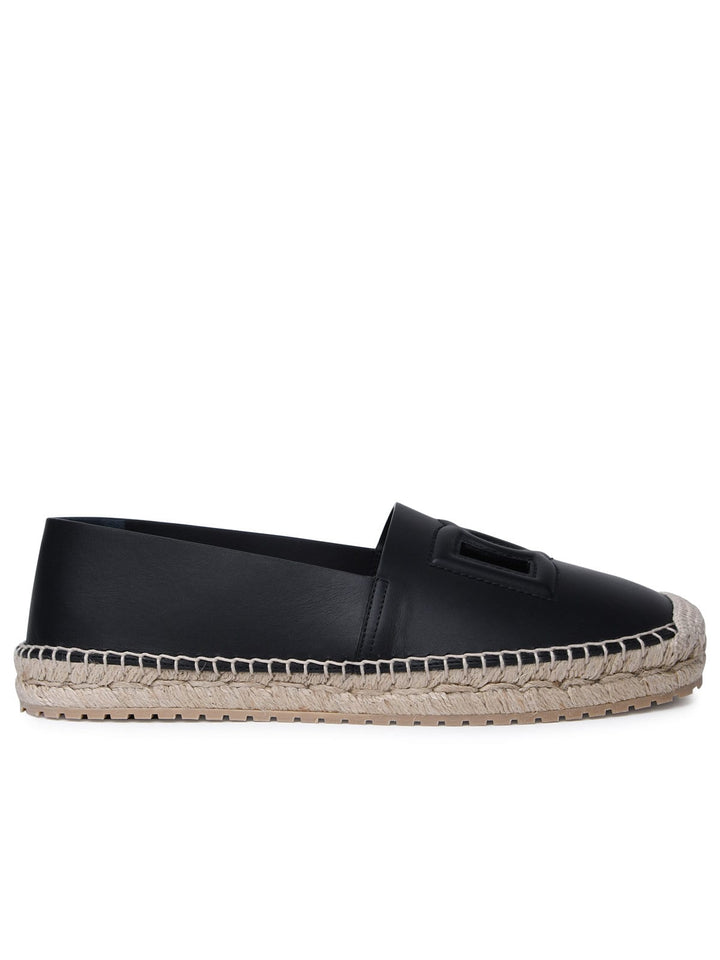 Nappa Espadrilles Lace-Up Shoes Black