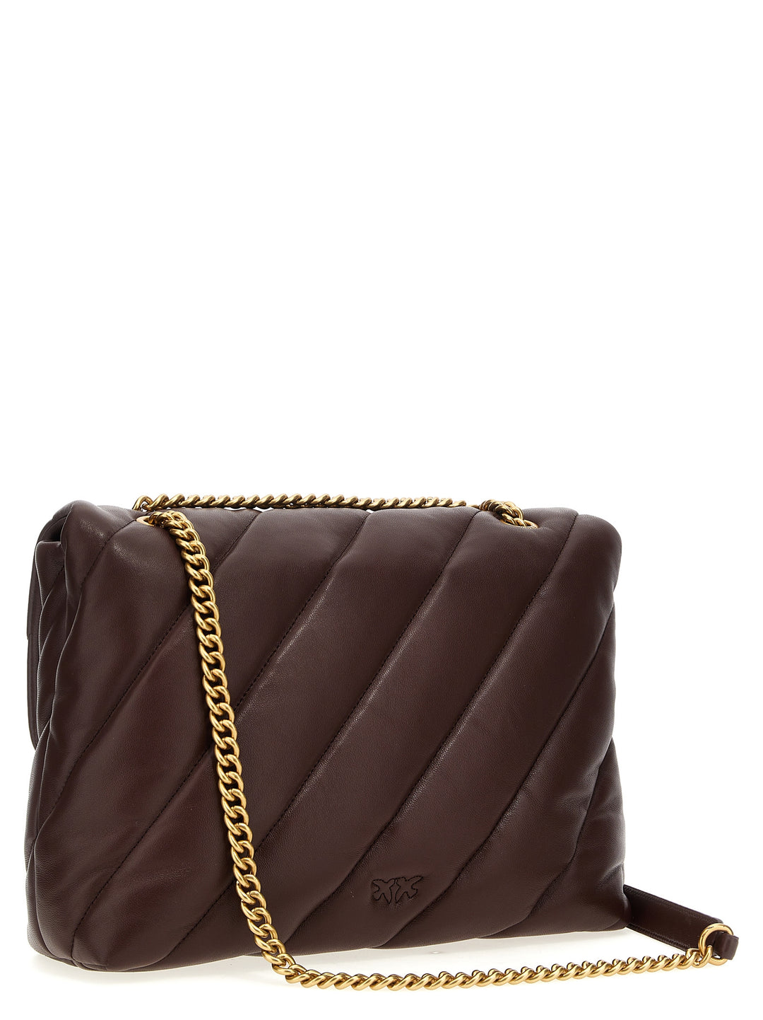 Big Love Bag Puff Maxi Quilt Crossbody Bags Brown