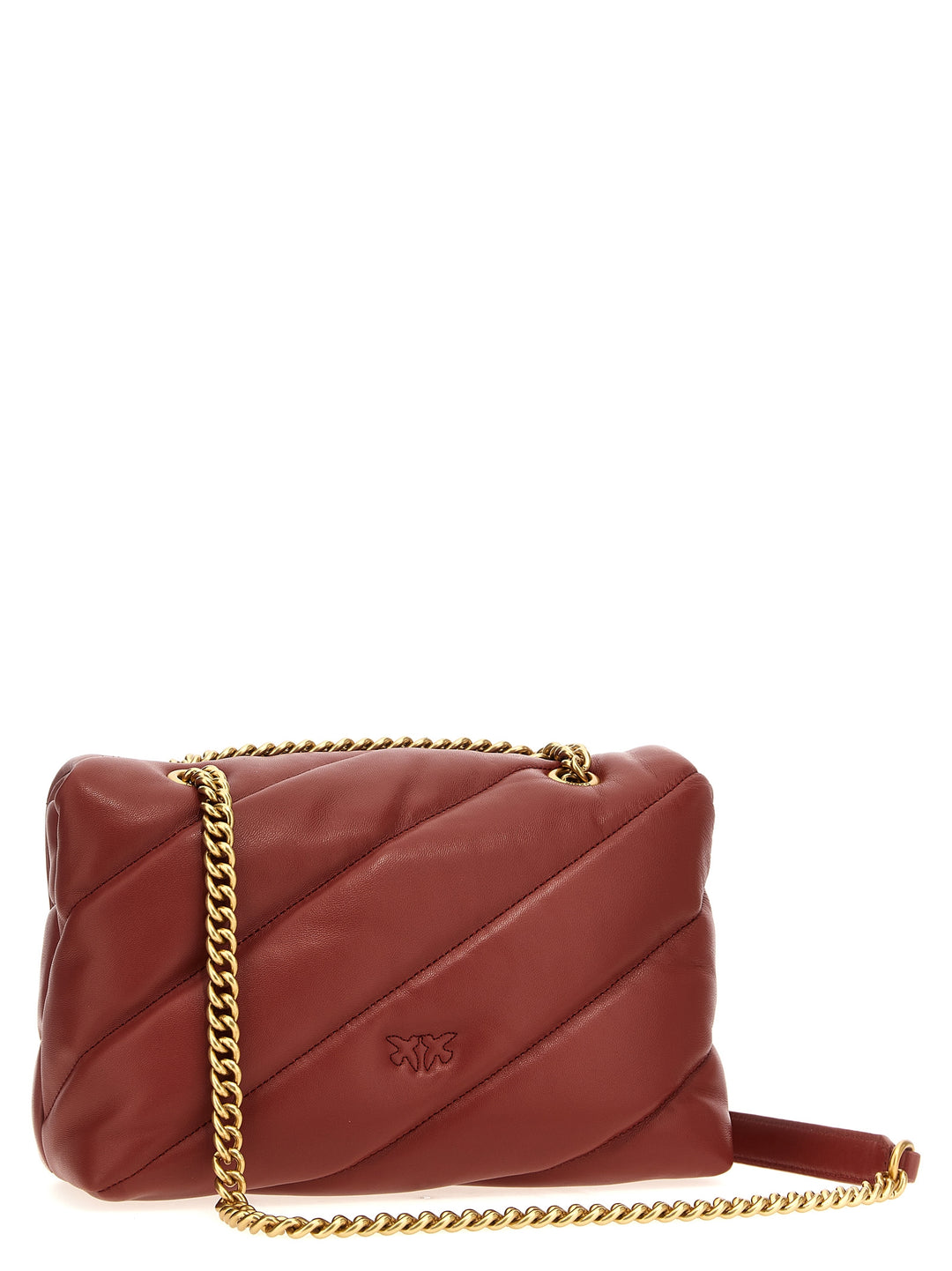 Classic Love Bag Puff Maxi Quilt Crossbody Bags Red