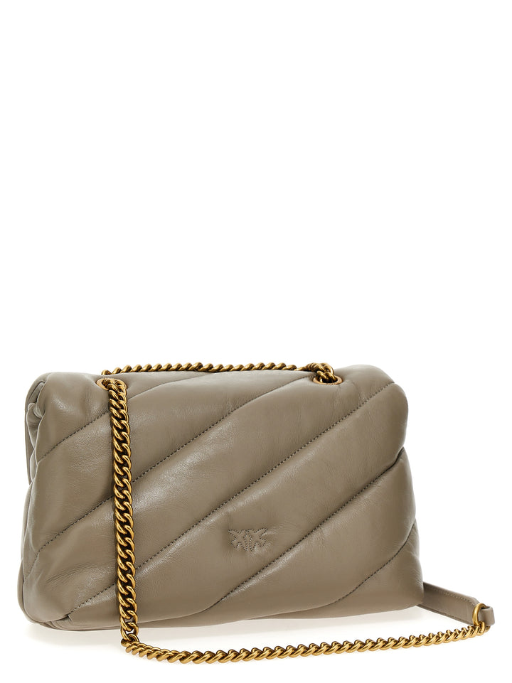 Love Classic Puff Crossbody Bags Beige