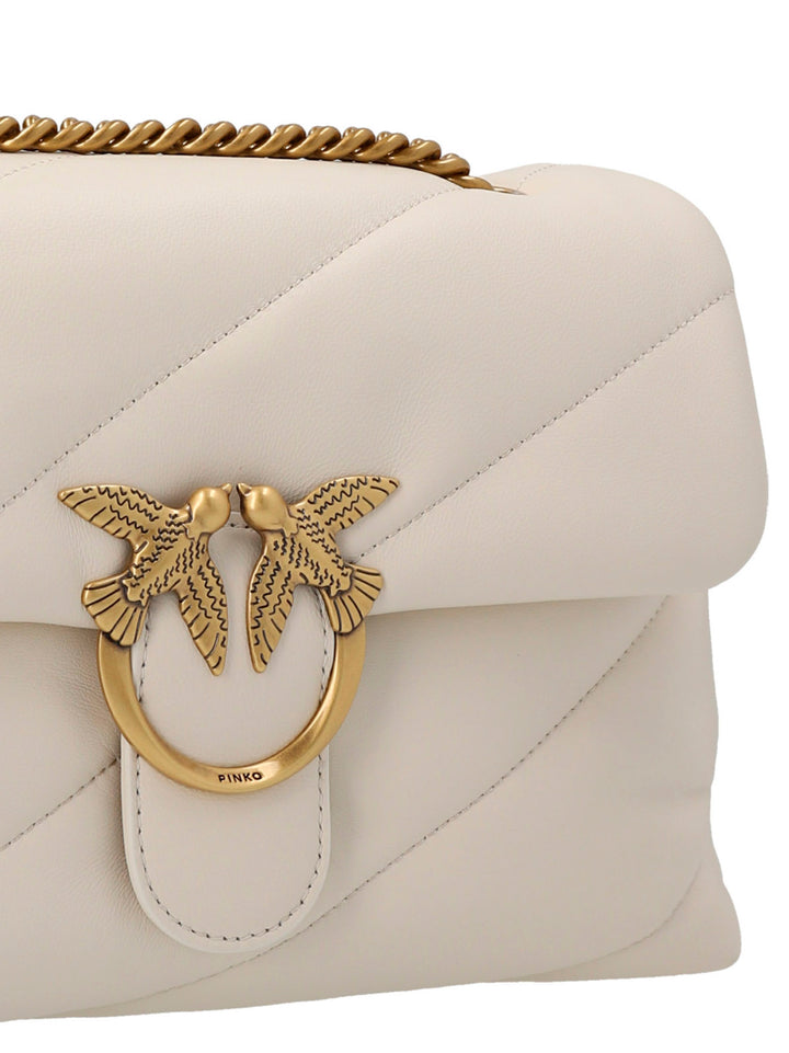 Pinko Classic Love Puff Crossbody Bags - White | 5056f8b7d7f142a35afe3499699d7e14695baa84