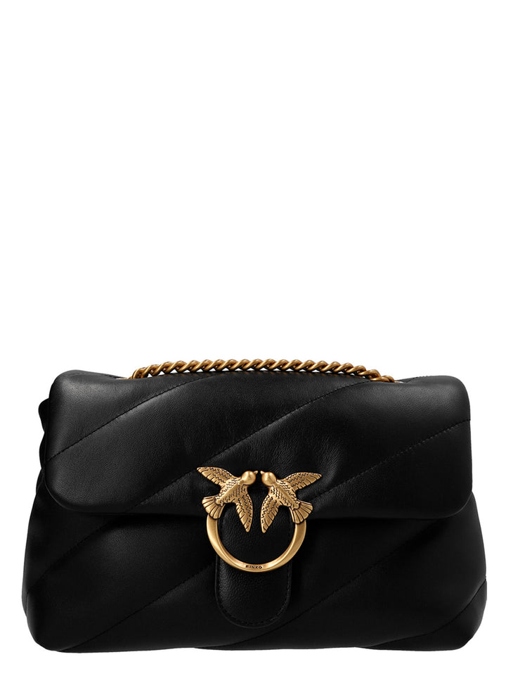 Pinko Classic Love Puff Crossbody Bags - Black | 7e08b2ebb8731cf701ae4d8e1c07becf1be0c370