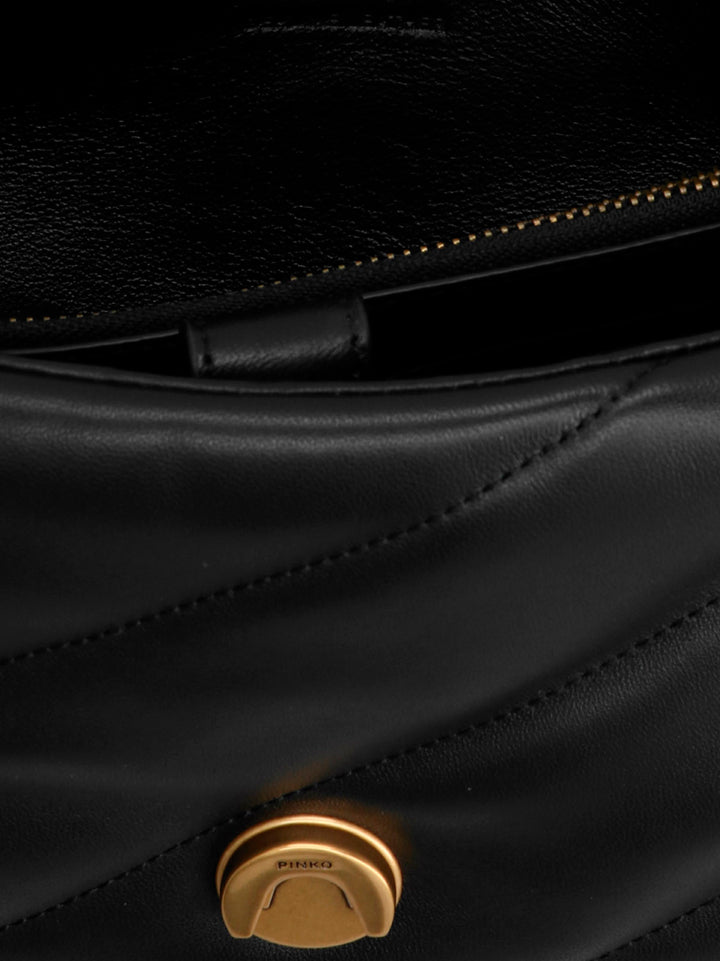 Pinko Classic Love Puff Crossbody Bags - Black | c95bc34b4c97a8b9a5544a333e244260817783ae
