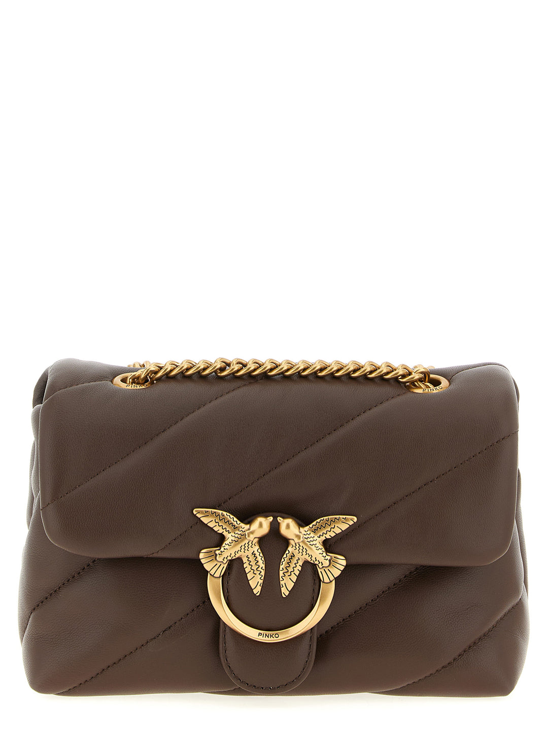 Pinko Love Mini Puff Crossbody Bags - Brown | ce6e975621d1f2cb80fb3e65397e4792c677fa31