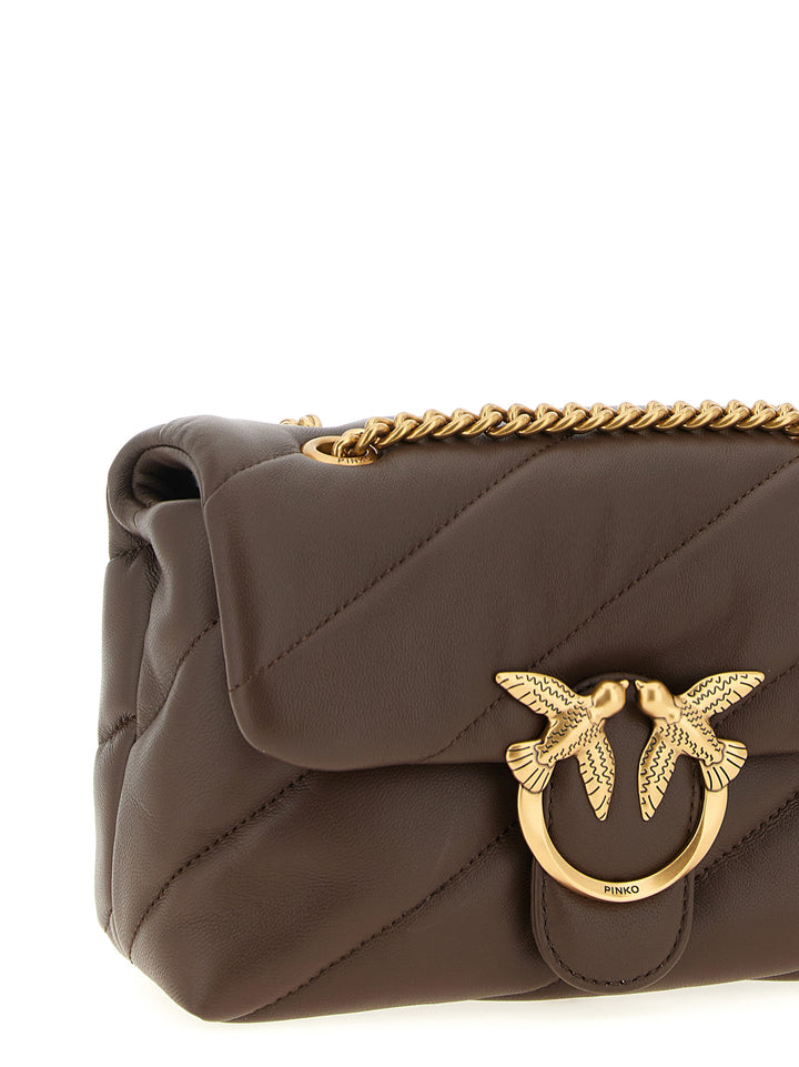 Pinko Love Mini Puff Crossbody Bags - Brown | 9acd430a2f990a62721c15da42cfd47704e66157