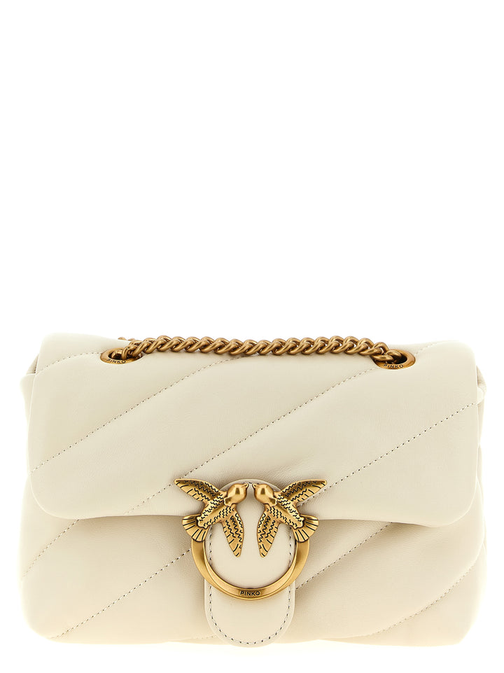 Pinko Mini Love Puff Crossbody Bags - White | 2bc91641d2137f37b7270fe532fb06d78b8e89f2