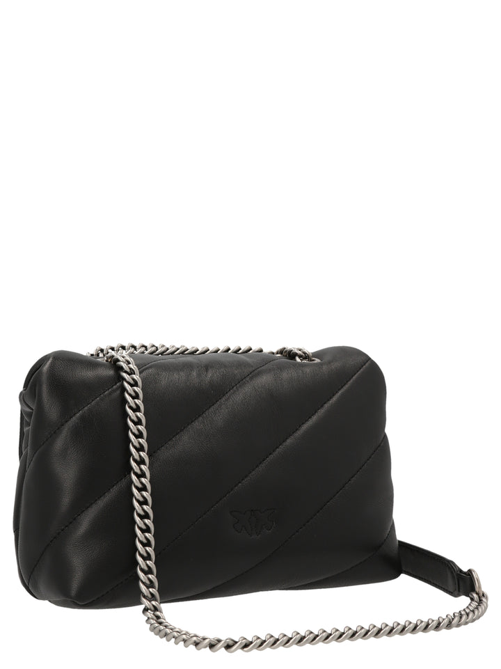 Pinko Mini Love Puff Crossbody Bags - Black | 2d2bf49a81205b1c51da7421381fdf2c502f52ae