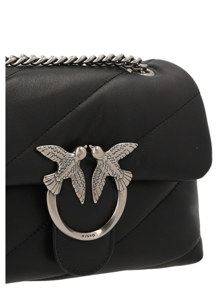 Pinko Mini Love Puff Crossbody Bags - Black | a432d0c7e8750e18454cced0a8c43c1edc8bc44b