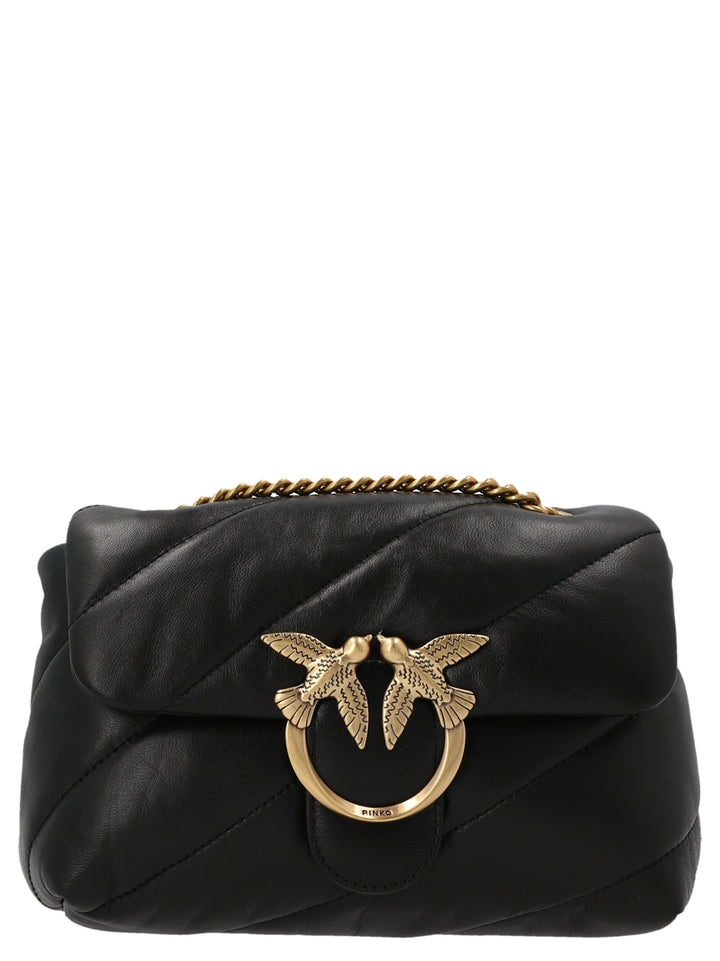 Love Mini Puff Crossbody Bags Black