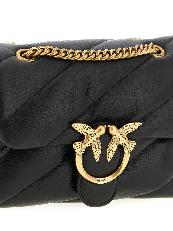 Pinko Mini Love Puff Crossbody Bags - Black | 158cca4d6883a59ec4984fb02186a4dfec04cf21