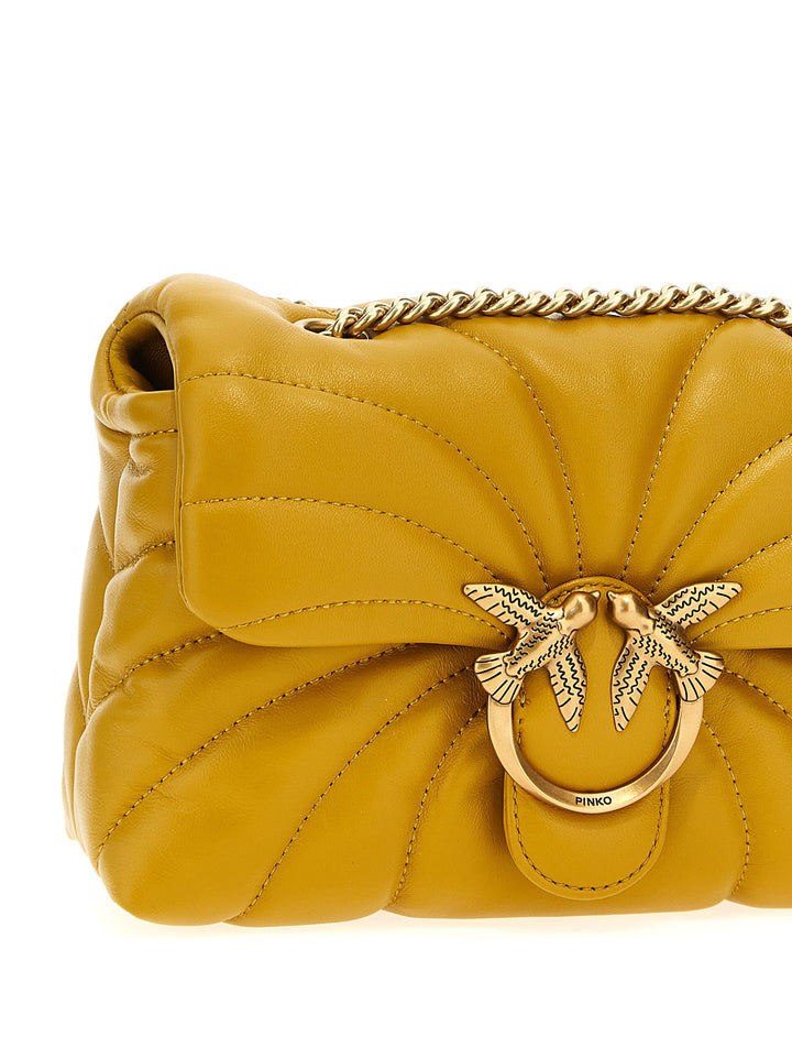 Love Puff Mini Crossbody Bags Yellow