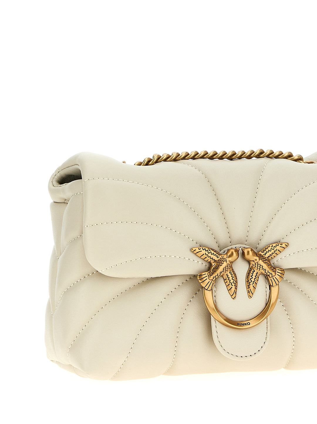 Love Puff Mini Crossbody Bags White