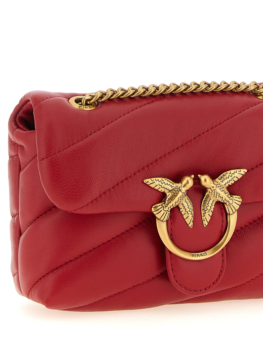 Pinko Baby Love Puff Crossbody Bags - Red | 39738f0060d78d479fb77e8eb14f62c297c4ce9f
