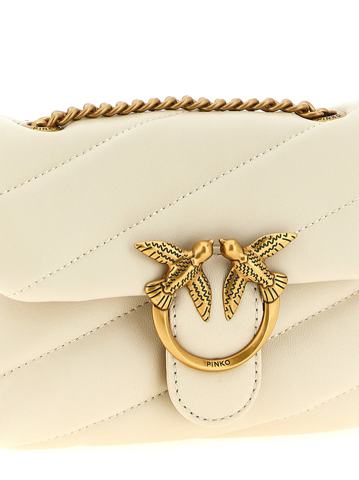 Pinko Baby Love Puff Crossbody Bags - White | 4b94cfd02e10b28feb35e6b9b326595344afe102