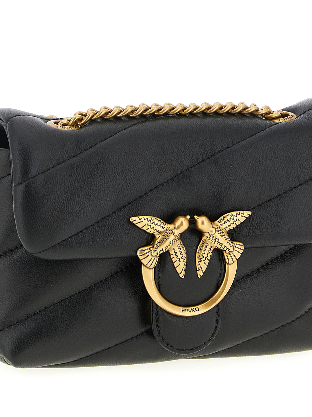 Pinko Baby Love Puff Crossbody Bags - Black | 5e6dd3cdc56d1811241dc876b460683009f6caae