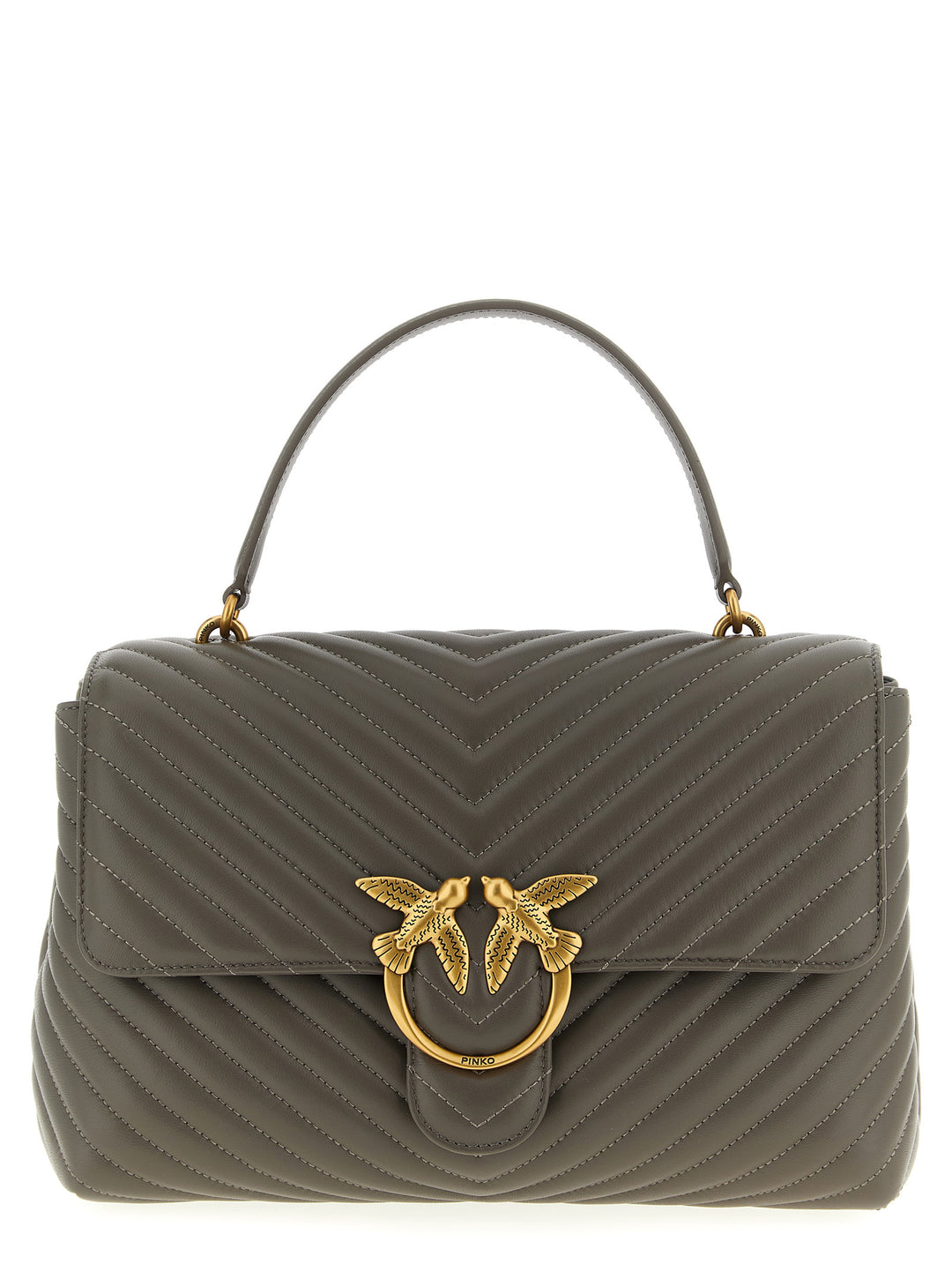 Pinko Big Lady Love Bag Puff Hand Bags - Gray | cb7fd04d36764341d57064a071f0e4e8d04ebd96