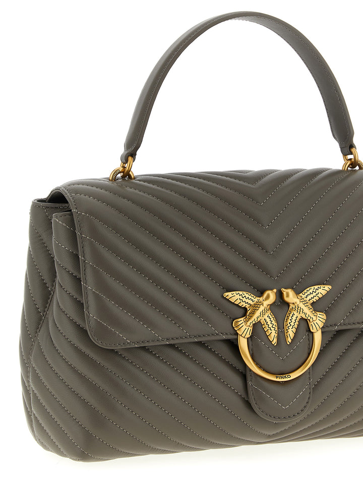 Pinko Big Lady Love Bag Puff Hand Bags - Gray | 9aad1fe1968c0f8f18cc83805aa9ff5f8f6f4de7