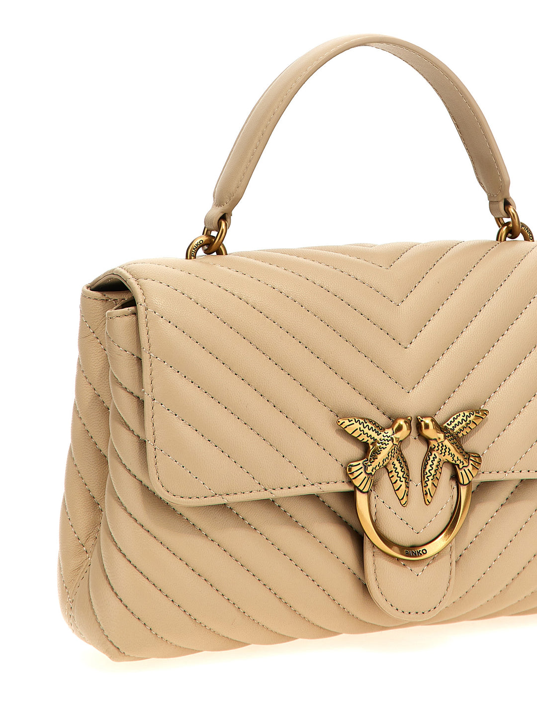 Pinko Classic Love Bag Puff Hand Bags - Beige | 0ee7b5eb6bb13337a04804d9de6d175d251ffa6f