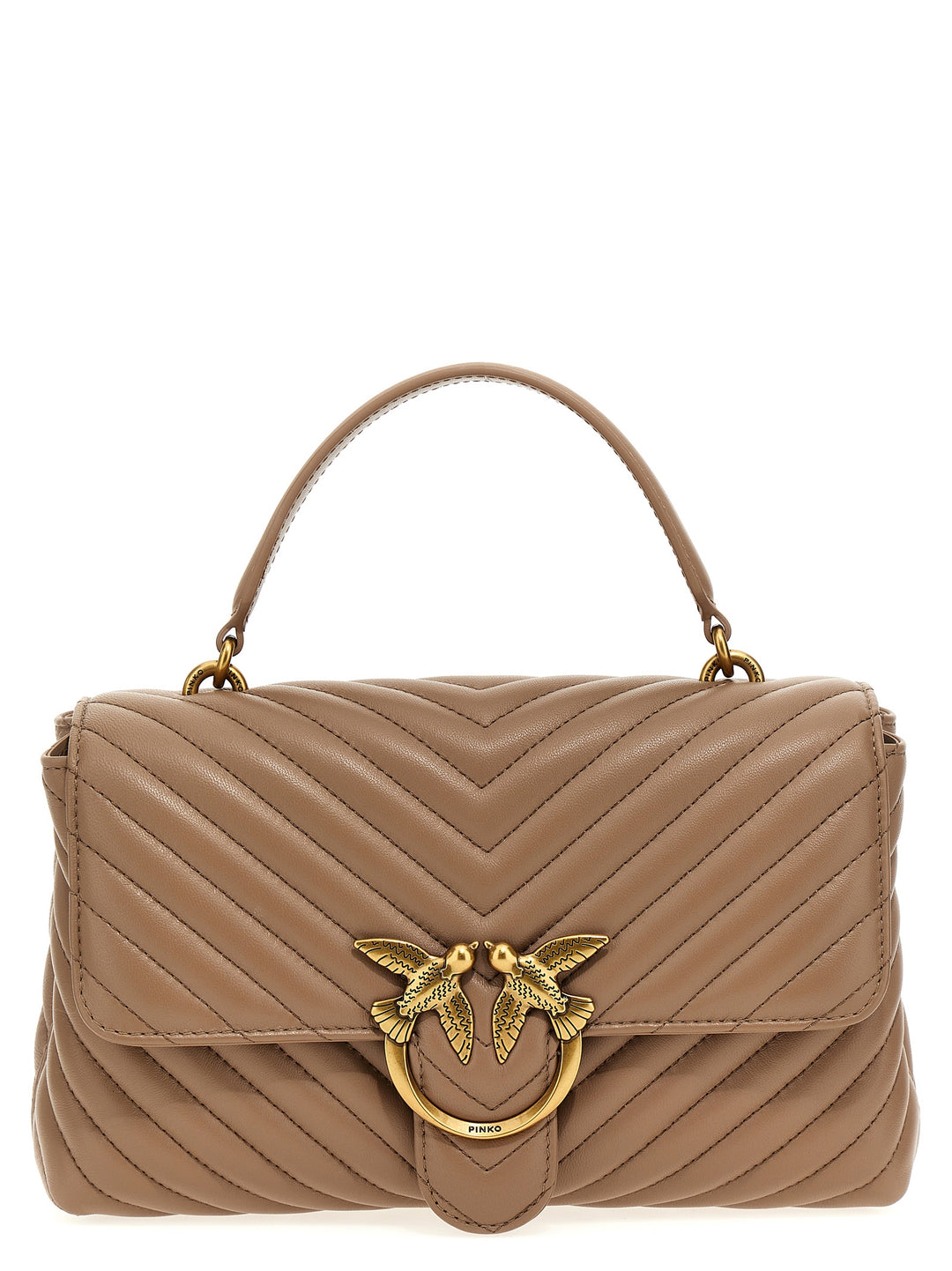 Pinko Love Ladu Puff Hand Bags - Beige | 29dec62958252b092390fbd421dde8128141371c