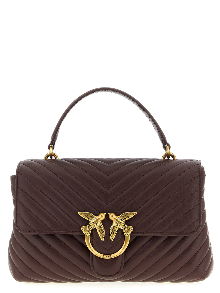 Pinko Love Lady Puff Classic Hand Bags - Brown | 471c505bf4f7d2e62a7b610402d4ccb41e5f2c15