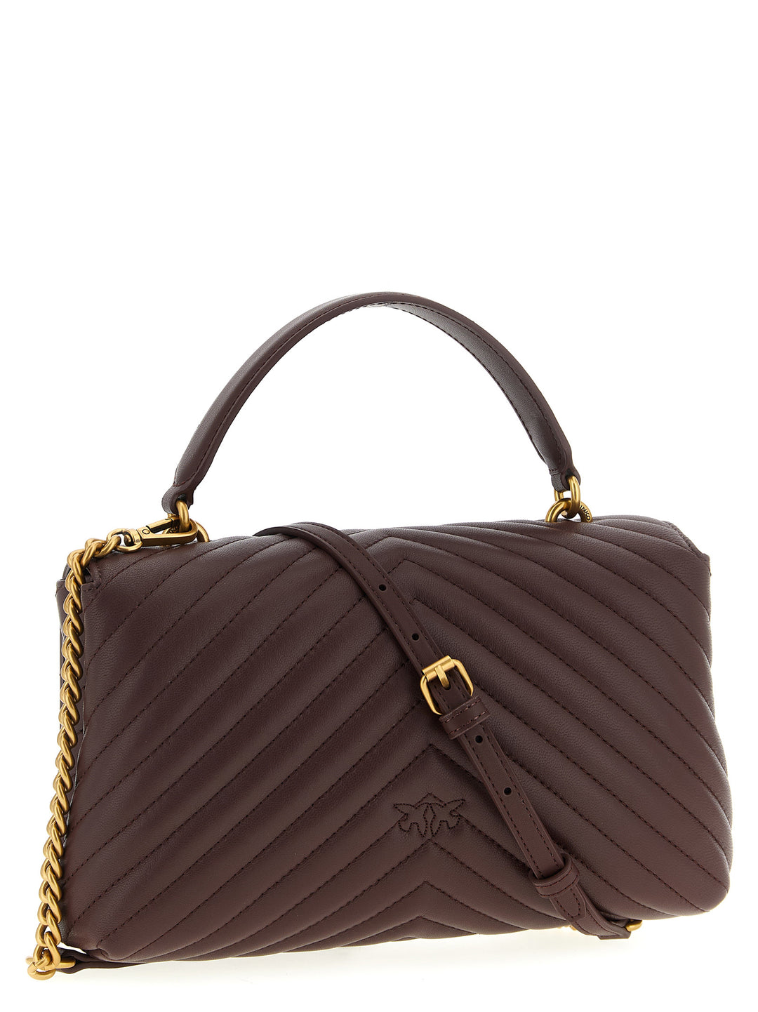 Pinko Love Lady Puff Classic Hand Bags - Brown | 20dd8b000857d2b1f75a935402e0a8268c60e854