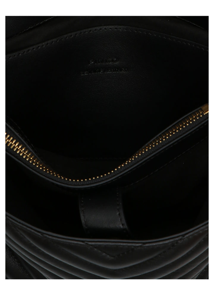 Pinko Classic Love Bag Puff Hand Bags - Black | 8654fd626ffb0d9facedee2d5e26f90dc7f56eaf