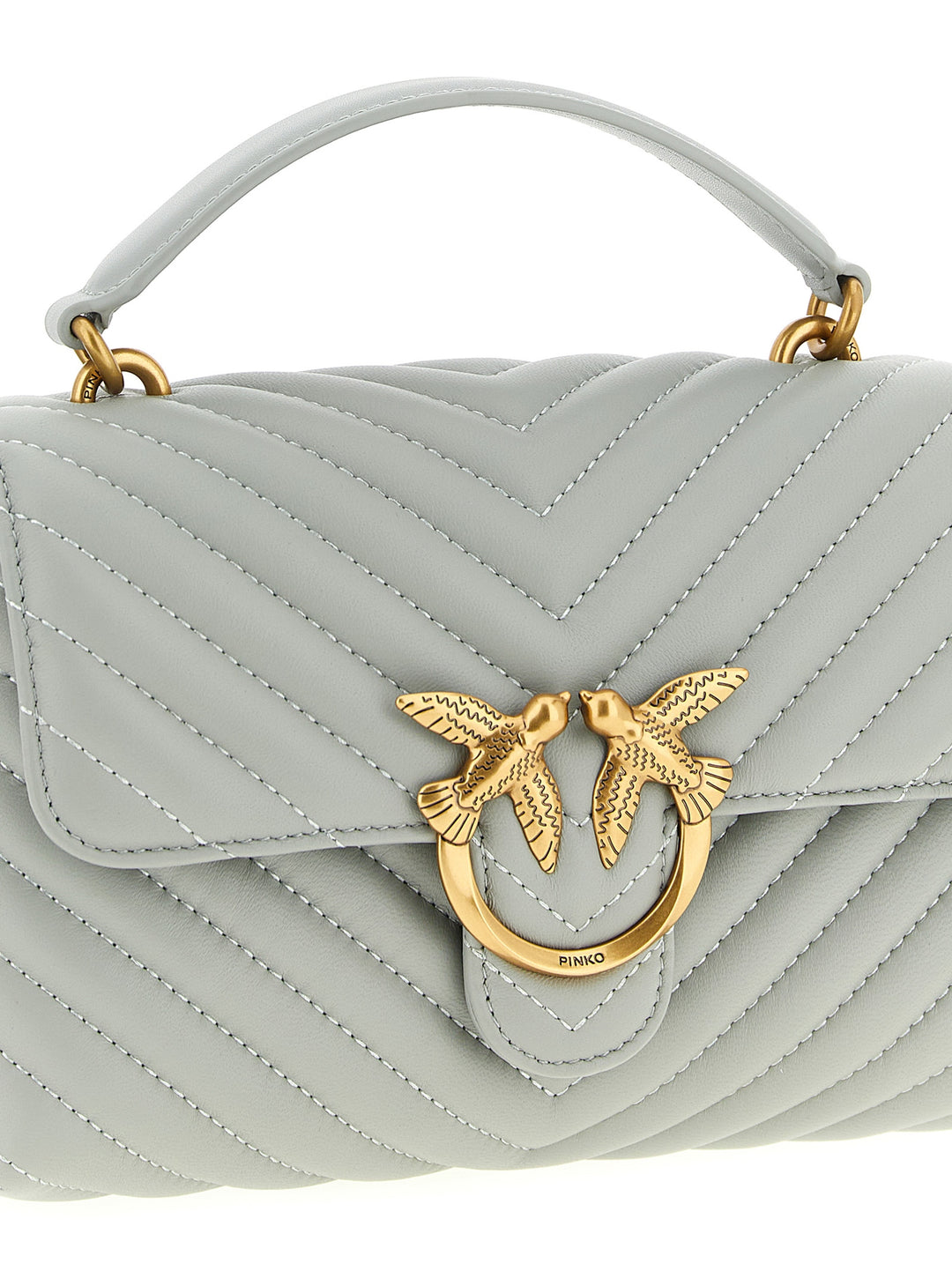 Pinko Mini Lady Love Puff Hand Bags - Gray | 07cb654aeab6b6339e51dbf4eb7436dcf6c2cd2d