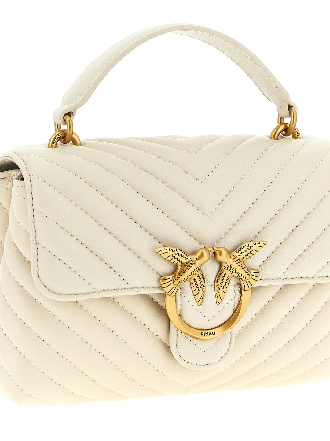 Pinko Mini Lady Love Puff Hand Bags - White | ca224aa7c571d037ca756bf5dc182800a8452777