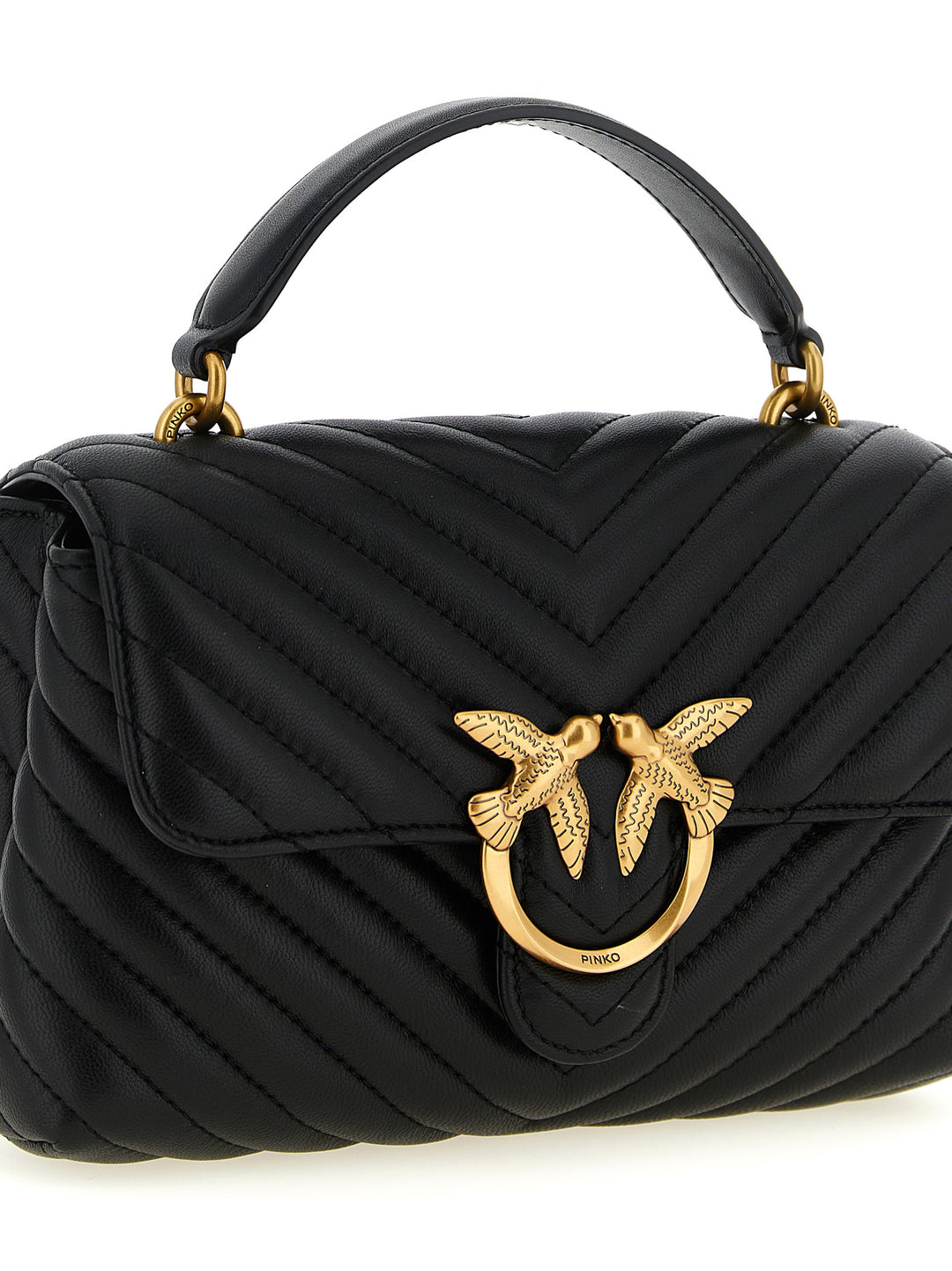 Pinko Mini Lady Love Puff Hand Bags - Black | 0f679d653f188343e1265f824b0a3bd3987656de