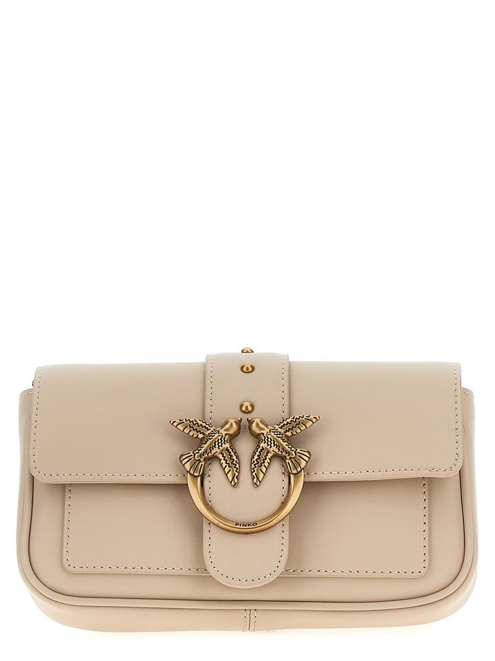 Love One Pocket Crossbody Bags Beige