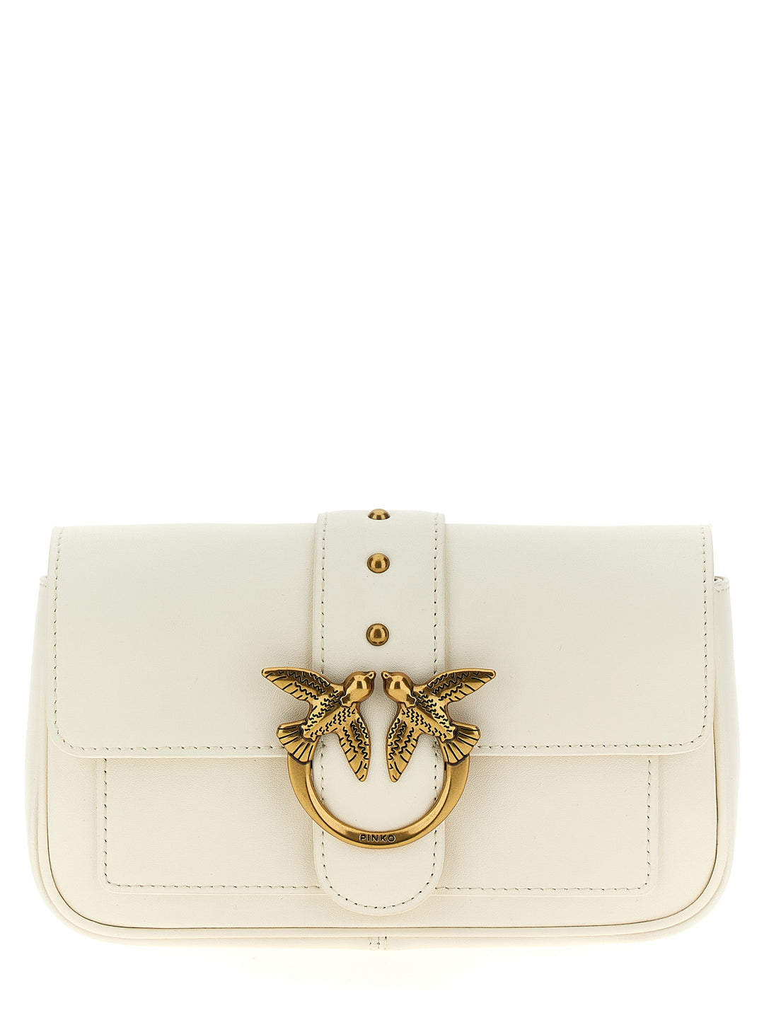 Pinko Pocket Love One Crossbody Bags - White | 10f246dc912ab40567f9554b7b8512fe58788580