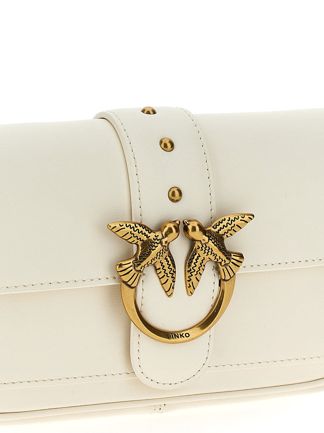 Pinko Pocket Love One Crossbody Bags - White | 0ccb912e5309db76a43aa12829caaf92e628364d