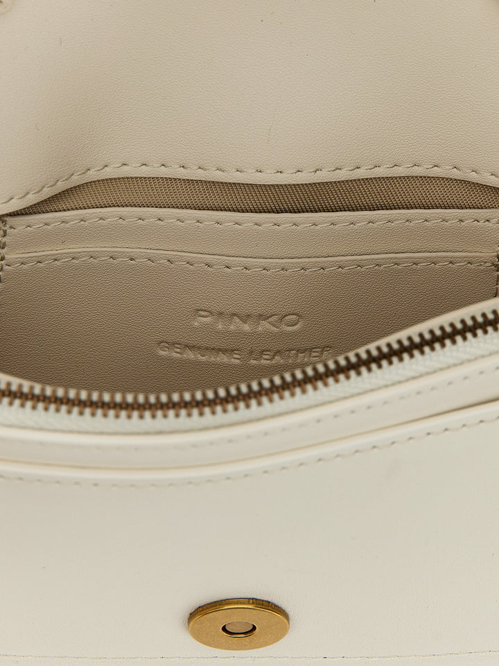 Pinko Pocket Love One Crossbody Bags - White | 8350e225349c5d3b030652e65eeb7eec94720e3d