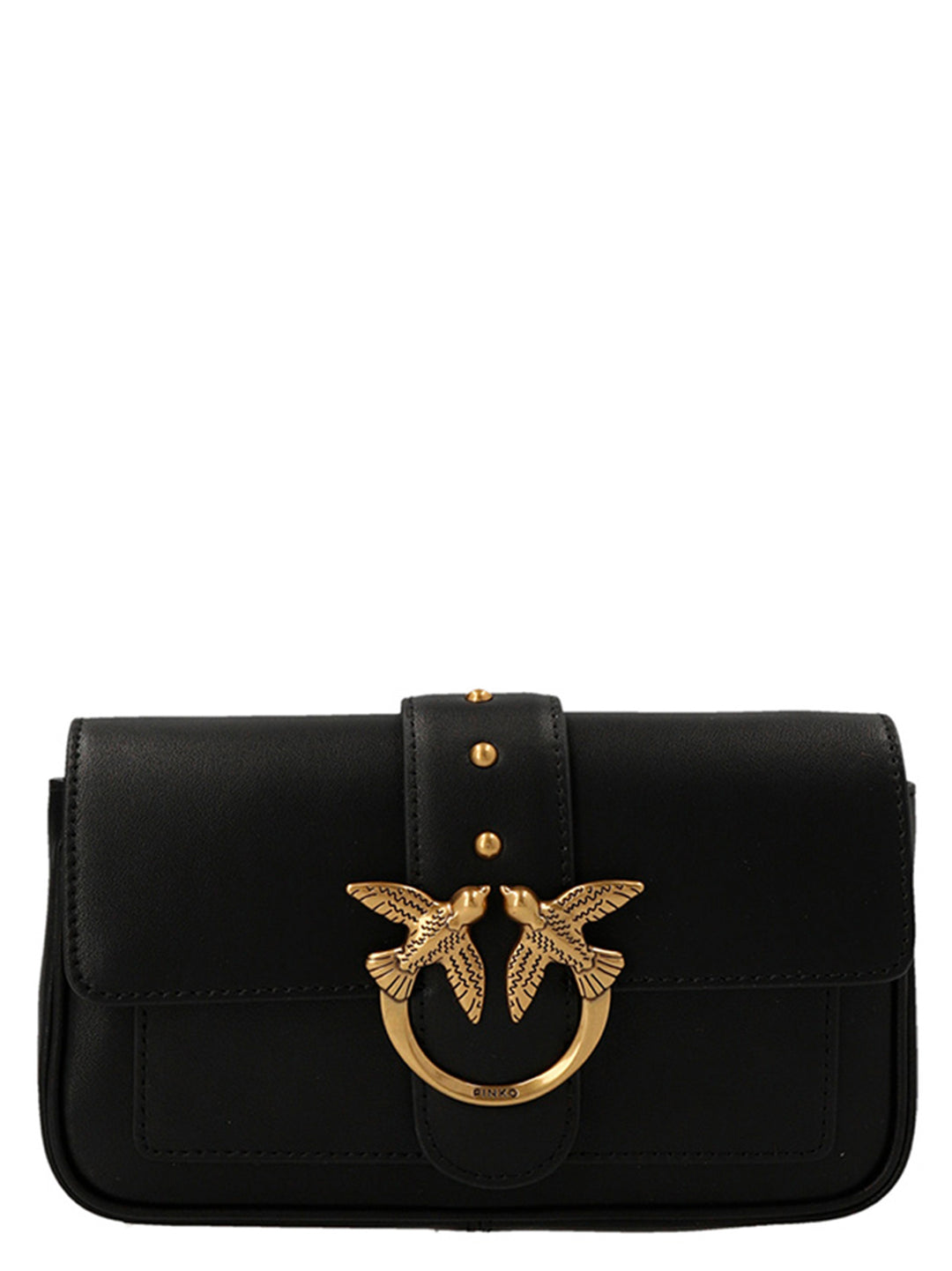 Pinko Pocket Love One Crossbody Bags - Black | f5f1751a14347f92cd0c09663fa4fad63d365576