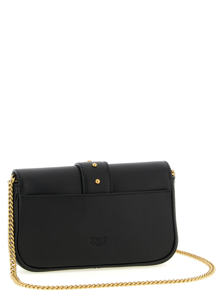 Pinko Pocket Love One Crossbody Bags - Black | 74705528f69998e8799cd3a7af72c346e33b9211