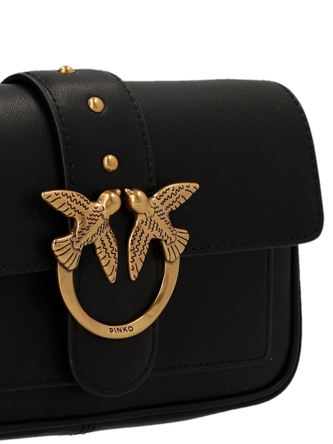 Pinko Pocket Love One Crossbody Bags - Black | 55eec3b8c9423900c5c811b75da39aa87d2f39ae