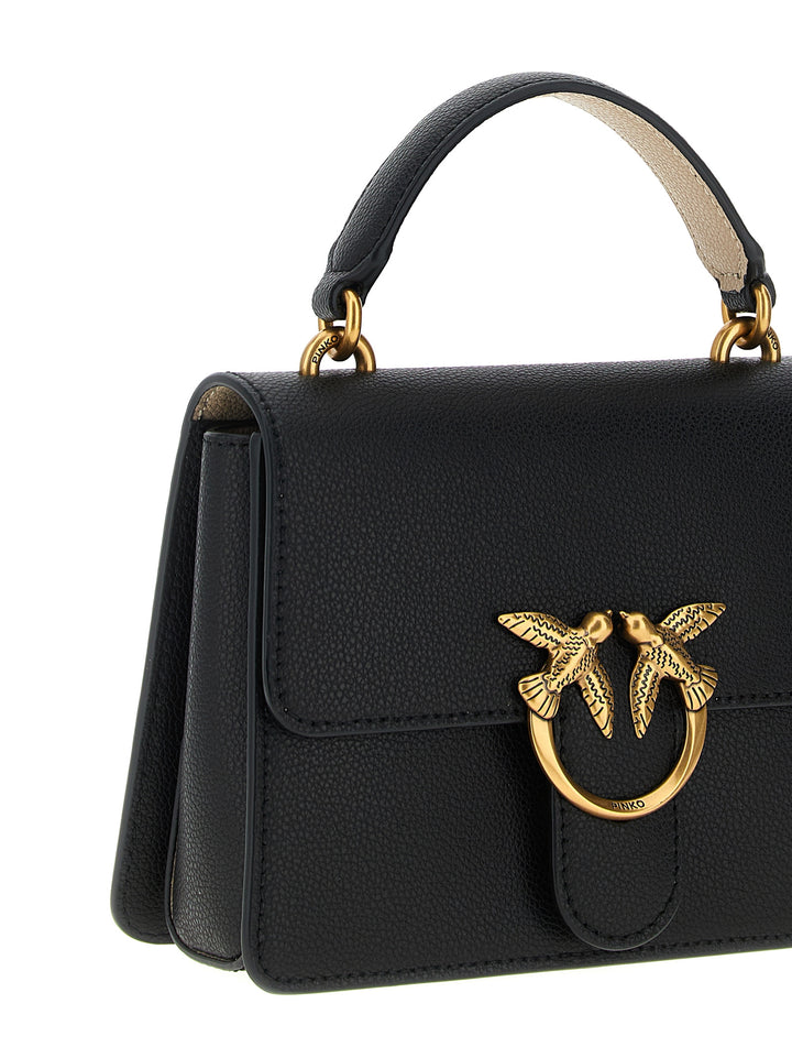 Pinko Mini Love Hand Bags - Black | d649434688677a6676a519f2b693b7494e7029d8