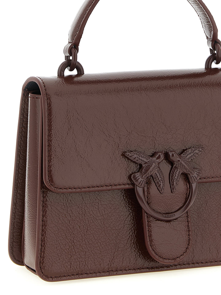 Pinko Mini Love One Light Hand Bags - Bordeaux | 58f24bb5633d462e3cab1b775eaf7aaa363a3ea2