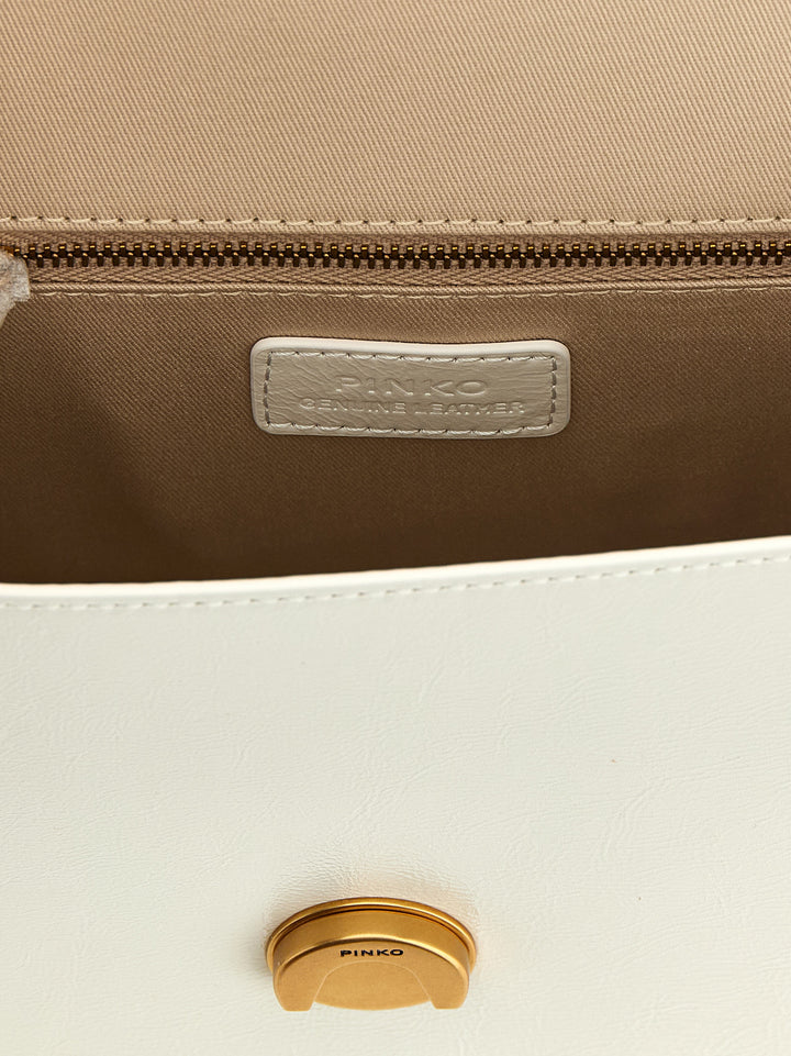 Pinko Mini Love One Light Hand Bags - White | 33d890eef4435e9512478da4f55ed48a7702513b