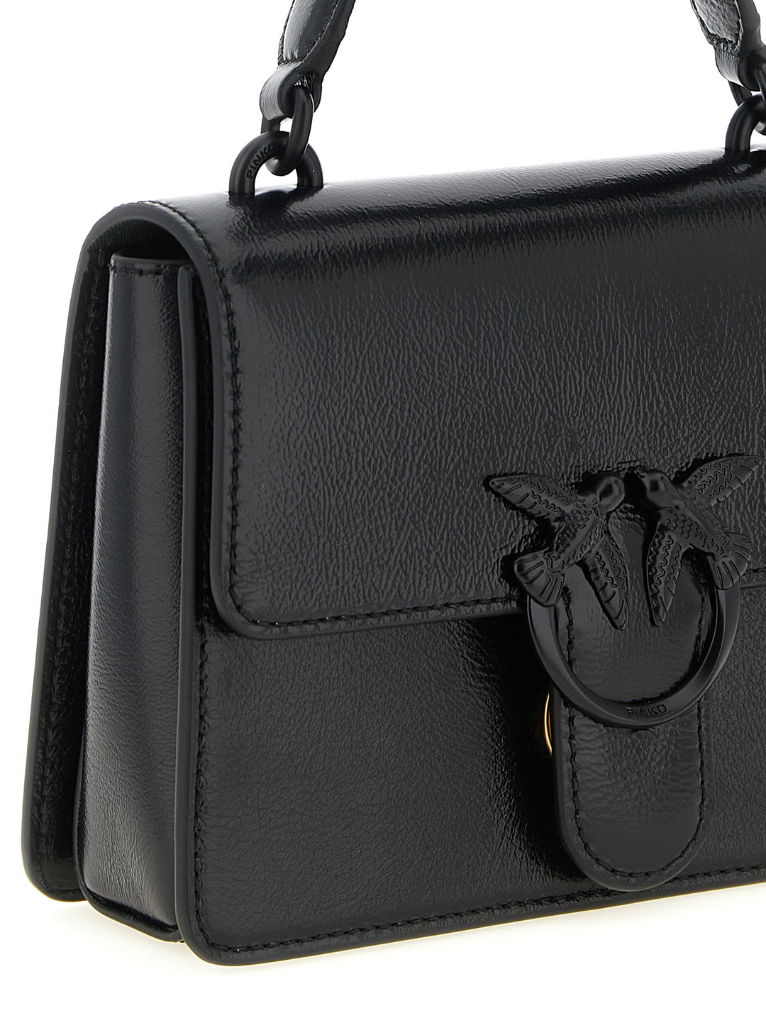 Pinko Mini Love One Light Hand Bags - Black | 50b86e475ec1c59cb9caeb305fb4cb1e4fb4f7fc