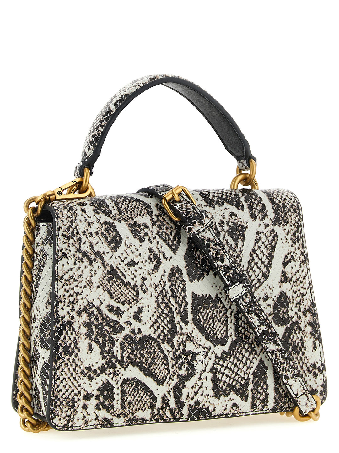 Pinko Mini Love One Light Hand Bags - Gray | 53322711c92de5ab566ffd12e9e85165128b650d