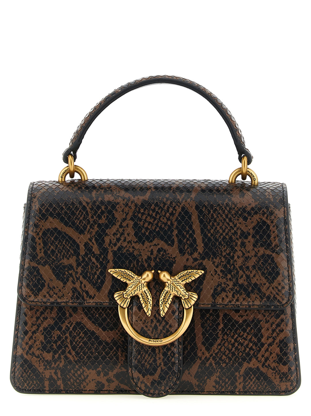 Pinko Mini Love One Light Hand Bags - Brown | 9b950338f86c5f4d6bb9cf59a58c1875f318d6c1