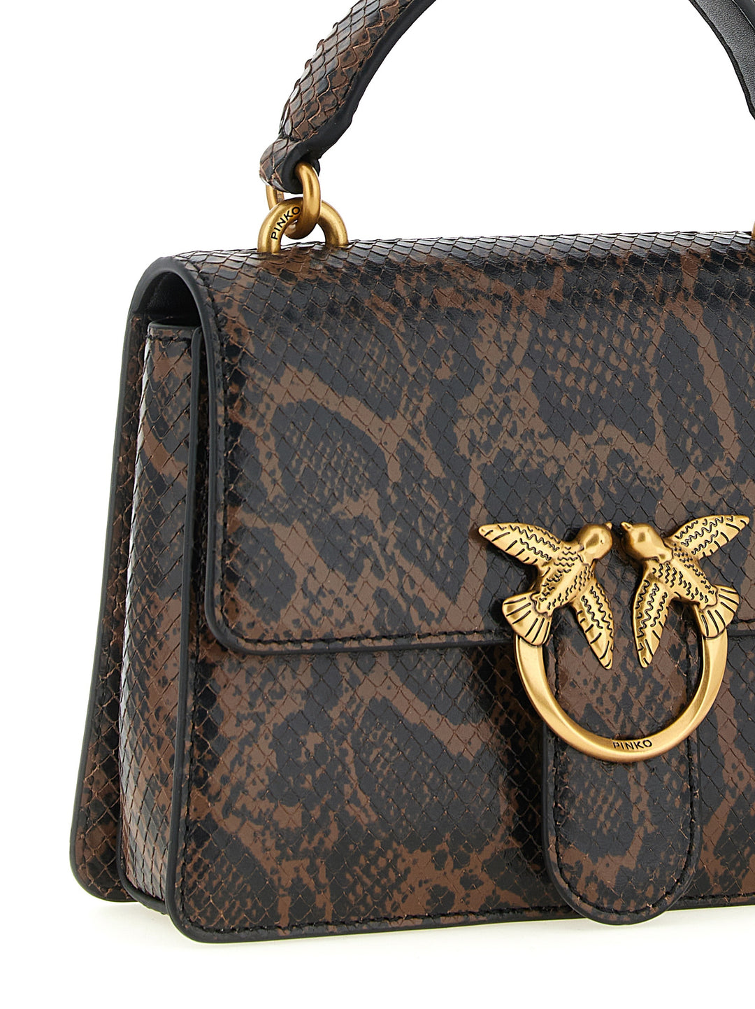Pinko Mini Love One Light Hand Bags - Brown | 4a51c35e1ac8090ca917166489d1708e9388765b