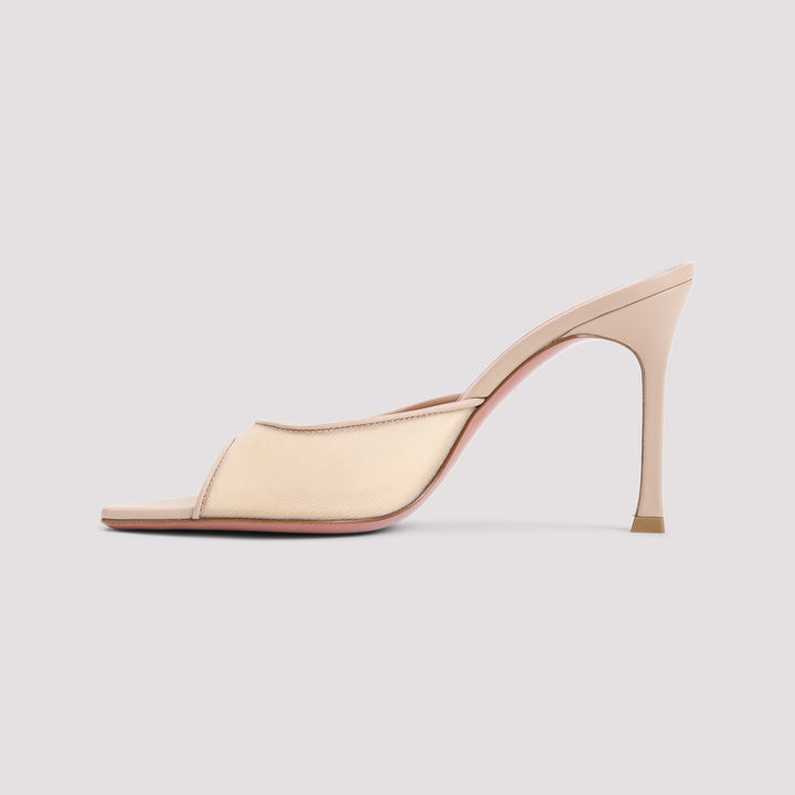 Amina Muaddi Mules - Nude & Neutrals | b1656e47de93bdbd4c22f4b6e88d8f20009ab283