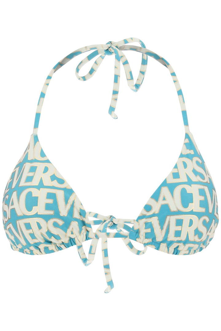 Versace Allover Bikini Top