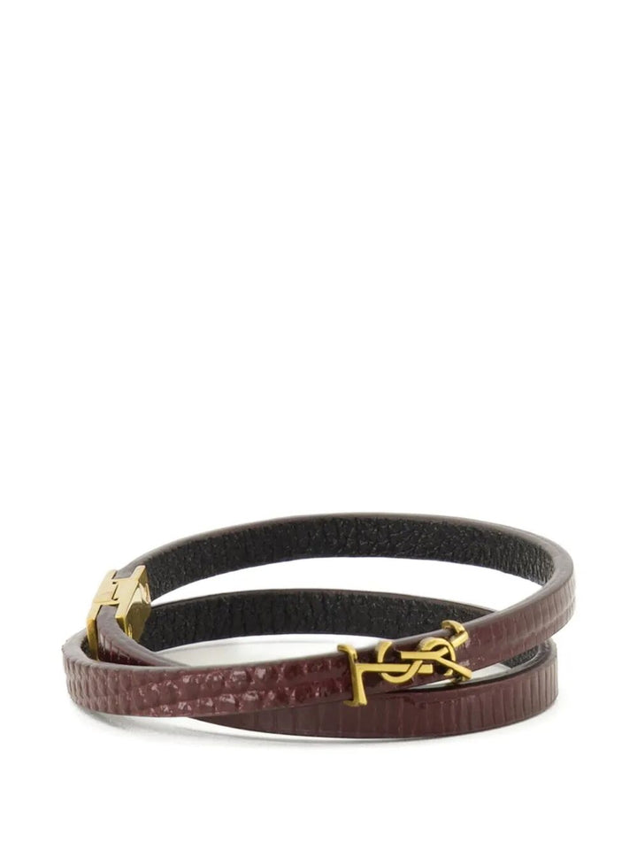 Saint Laurent Paris Bracciale - Red | df13eec12b1b05e300d88424eb0889e64638088e