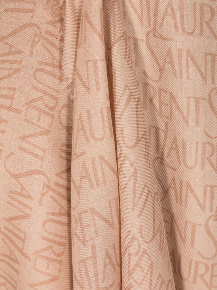 Saint Laurent Paris Scarves - Nude & Neutrals | f8850d46fe79429106b163653f07350baa9a9838