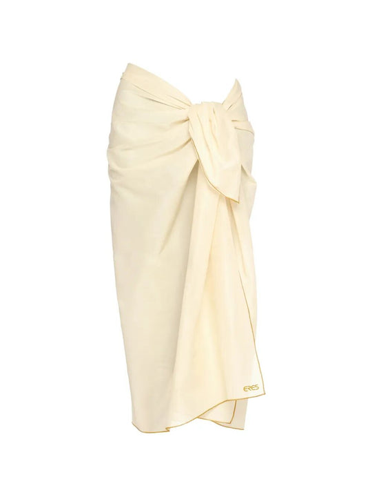 Cabine Cotton Voile Sarong With Contrasting Border